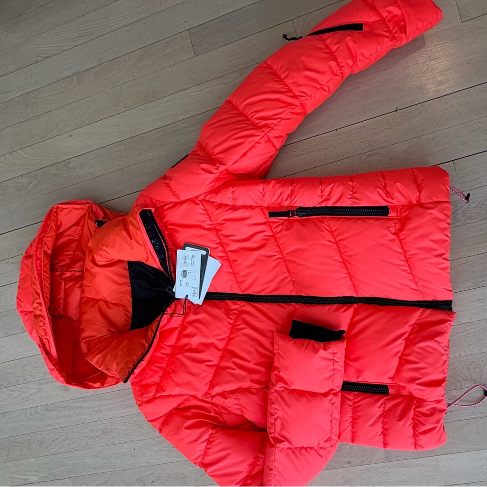 Bogner Vibrant Orange Puffer Jacket
